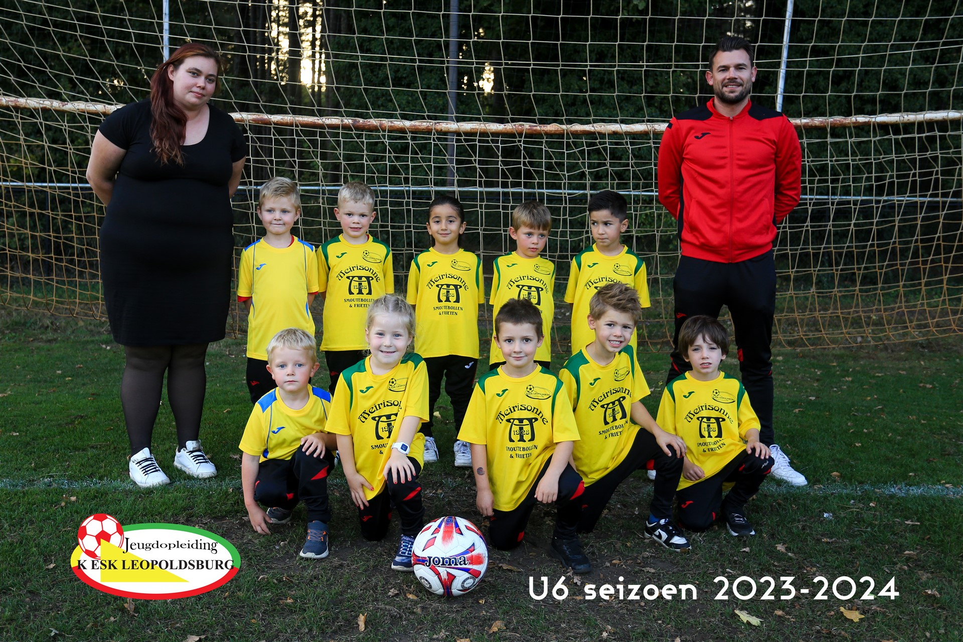 U6 ploegfoto jeugdopleiding voetbalclub K.ESK Leopoldsburg